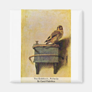 Die Goldfinch, Puttertje von Carel Fabritius Magnet