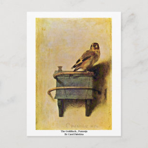 Die Goldfinch, Puttertje von Carel Fabritius Postkarte