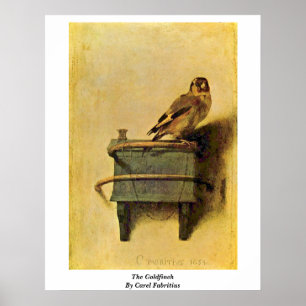 Die Goldfinch. von Carel Fabritius Poster
