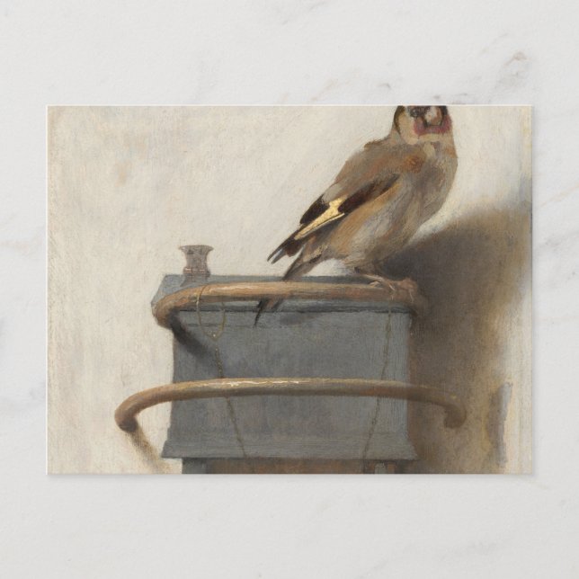 Die Goldfinch von Carel Fabritius Postkarte (Vorderseite)