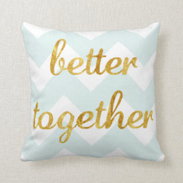 Die Goldfolie, die Pillow besser ist zusammen Kissen
