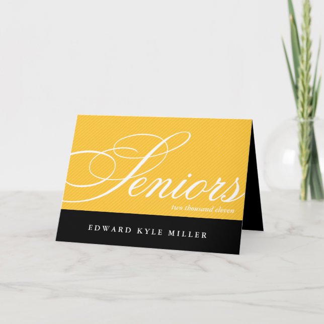 Die Goldmedaille des schwarzen Abschlusses wird vo Einladung (Vorderseite)