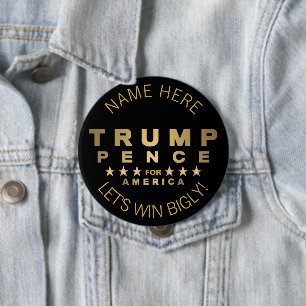 Die Goldtone Trumpf-Pennys lässt Gewinn Bigly Button