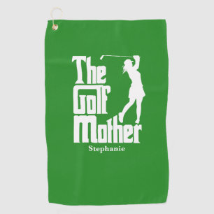 Die Golfmutter mit dem Namen Funny Golf Theme Golfhandtuch