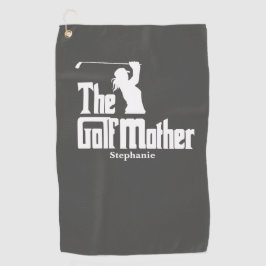 Die Golfmutter mit dem Namen Funny Golf Theme Golfhandtuch