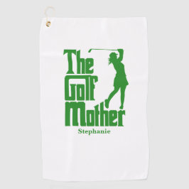 Die Golfmutter mit dem Namen Funny Golf Theme Golfhandtuch