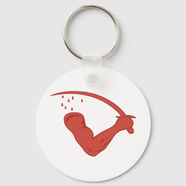 Die Goliad-Flagge Schlüsselanhänger (Vorderseite)