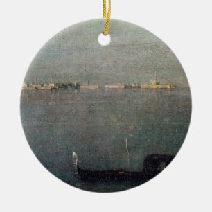 Die Gondel auf der Lagune Keramikornament