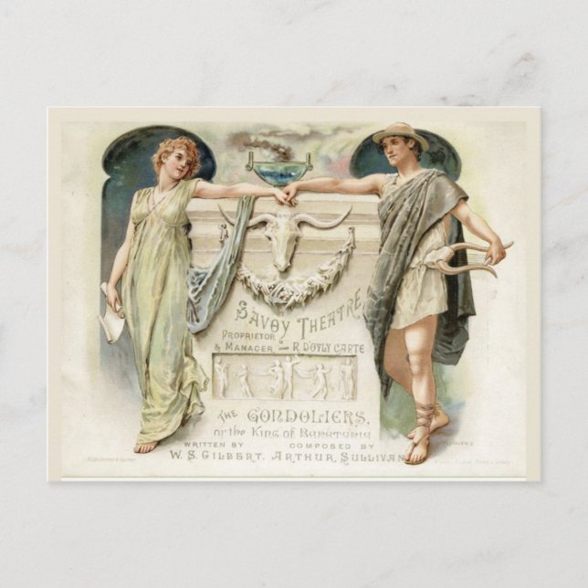 Die Gondolieri Postkarte (Vorderseite)
