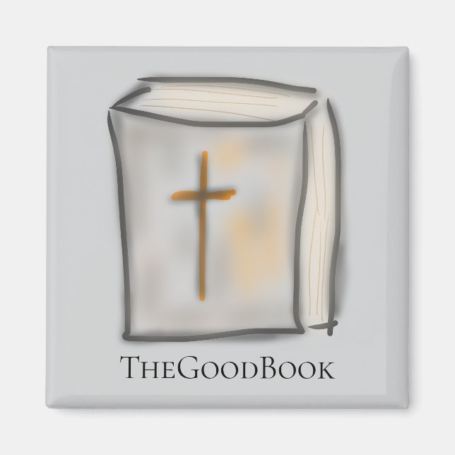 Die GoodBook-Christliche Bibel mit Kreuz Magnet (Vorne)