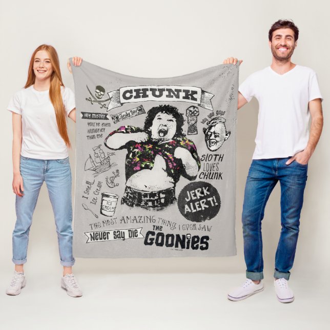 Die Goonies Chunk Retro Collage Fleecedecke (Beispiel)
