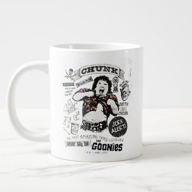 Die Goonies Chunk Retro Collage Jumbo-Tasse (Links)
