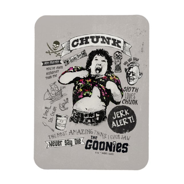Die Goonies Chunk Retro Collage Magnet (Vertikal)