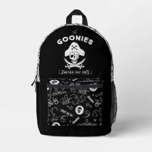 Die Goonies "Niemals aufgeben" Piratenabzeichen Bedruckter Rucksack