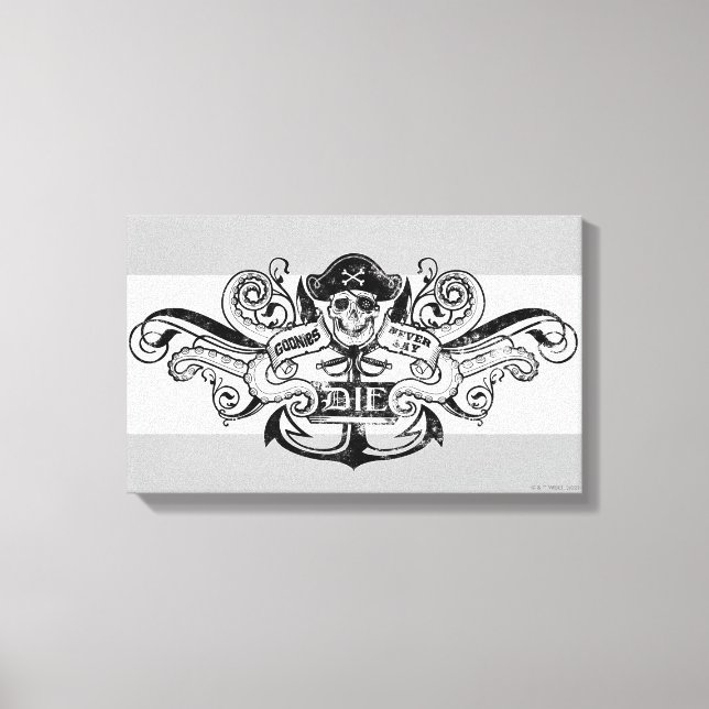 Die Goonies "Niemals sagen Die Piraten Anchor Abze Leinwanddruck (Vorderseite)