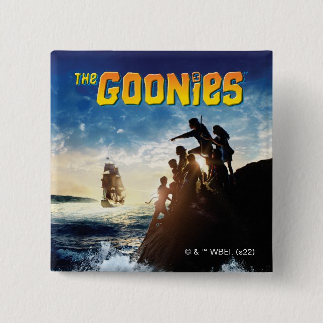 Die Goonies Pirate Schiff Theatrische Kunst Button (Vorderseite)