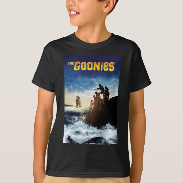 Die Goonies Pirate Schiff Theatrische Kunst T-Shirt (Vorderseite)