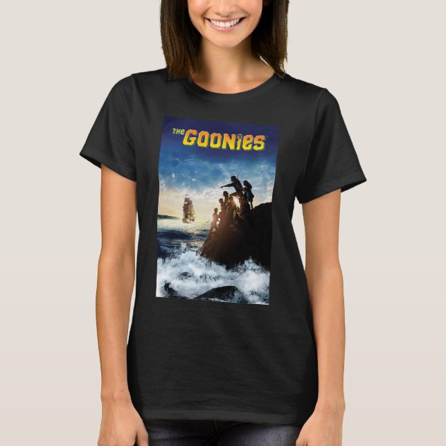 Die Goonies Pirate Schiff Theatrische Kunst T-Shirt (Vorderseite)