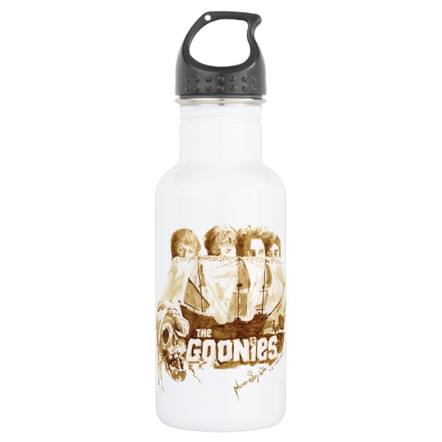 Die Goonies Pirate Schiff Wasserfarbe Grafik Edelstahlflasche (Vorderseite)