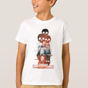 Die Goonies Pirate Ship Silhouette Graphic T-Shirt