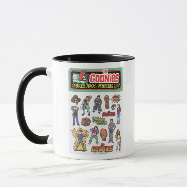 Die Goonies Retro Aufkleber Blatt Grafik Tasse (Links)