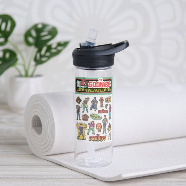 Die Goonies Retro Aufkleber Blatt Grafik Trinkflasche (Yoga)