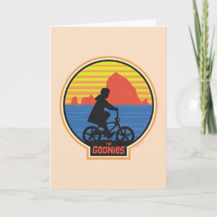 Die Goonies Retro Mikey Riding Bike Grafik Karte