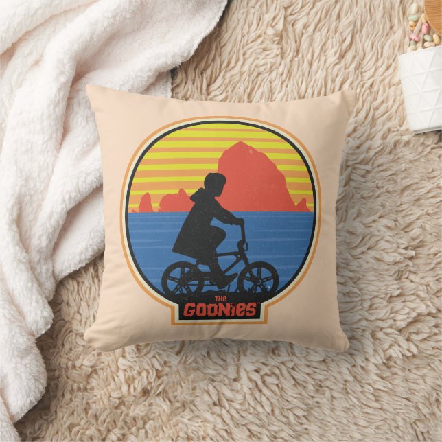 Die Goonies Retro Mikey Riding Bike Grafik Kissen (Decke)
