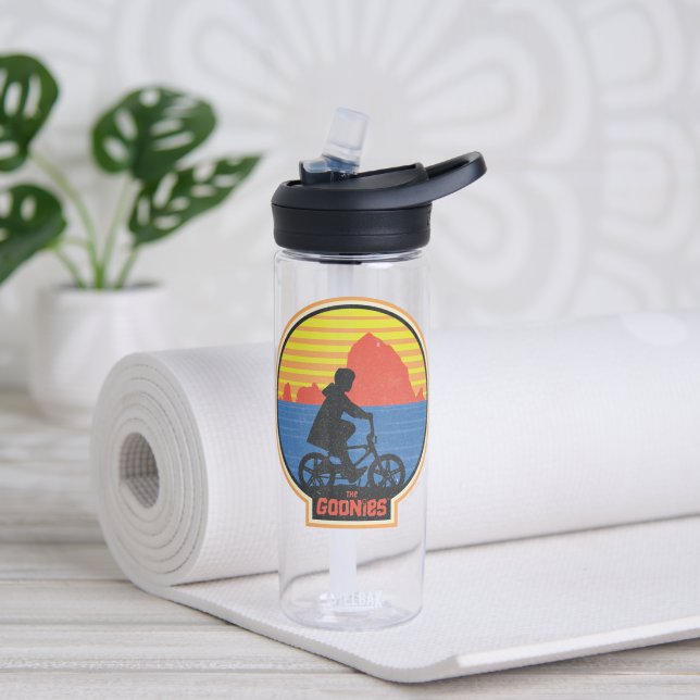 Die Goonies Retro Mikey Riding Bike Grafik Trinkflasche (Yoga)