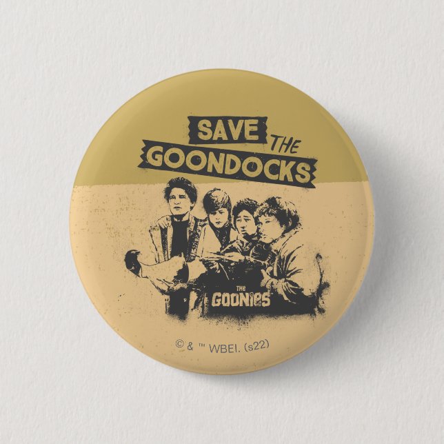 Die Goonies "Rettete die Ziegenanken" Button (Vorderseite)