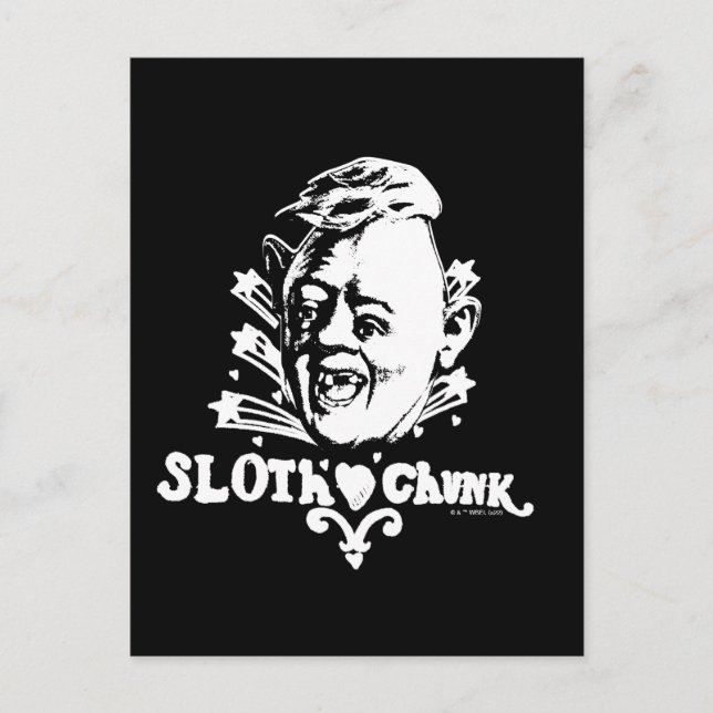 Die Goonies "Sloth-Kristall-Chunk" Postkarte (Vorderseite)