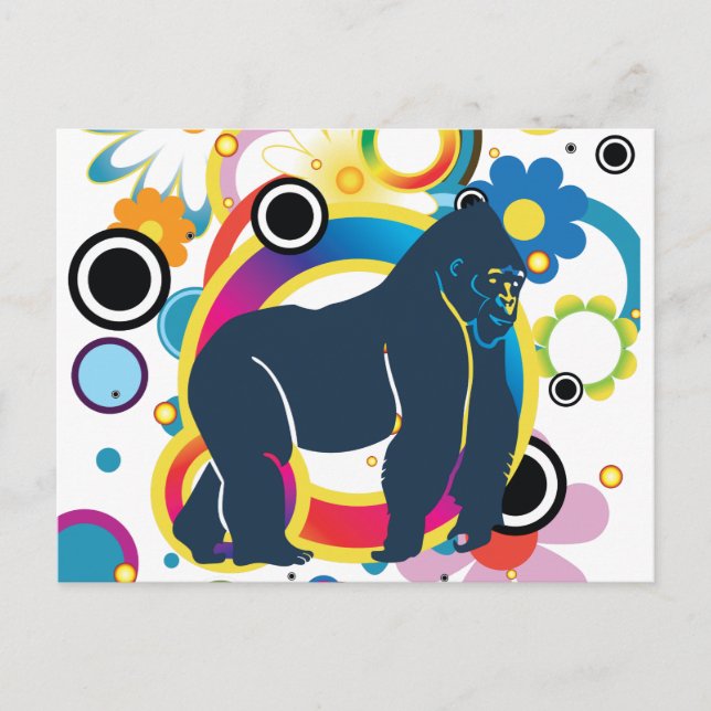 Die Gorilla Postkarte (Vorderseite)