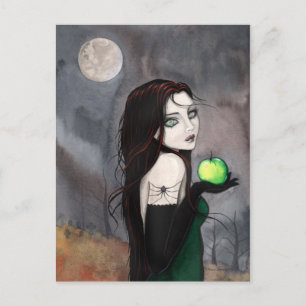 Die Gothic Hexen-Fantasy-Postkarte der Witwe Postkarte