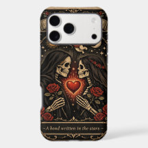 Die Gothic-Tarot-Handyhülle der Liebenden – Dunkle