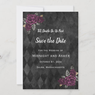 Die gotische Rose bis zum Tod macht uns Save the D Date