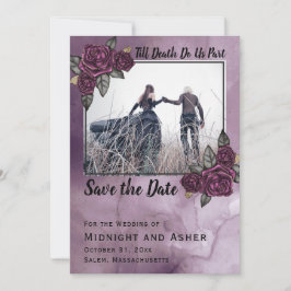 Die gotische Rose bis zum Tod macht uns Save the D Date