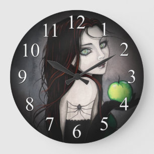 Die gotische Witwe mit Apfelschloss Große Wanduhr