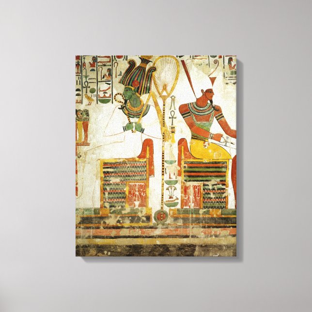 Die Götter Osiris und Atum, aus Grab von Leinwanddruck (Vorderseite)