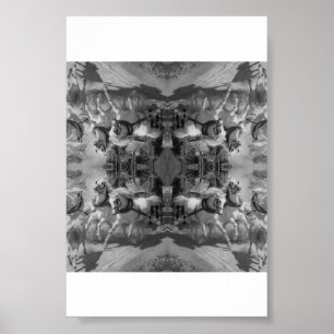 Die Gotthardpost - Rudolf Koller - Pferde Poster