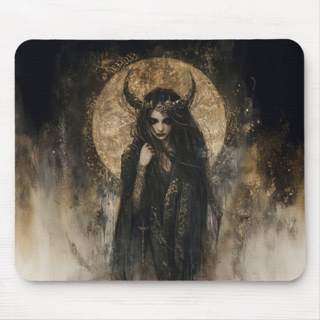 Die Göttin der Hexerei Triple Moon Goddess 5 Mousepad (Vorne)