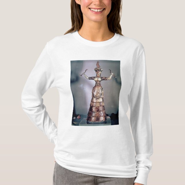 Die Göttin der Schlangen T-Shirt (Vorderseite)