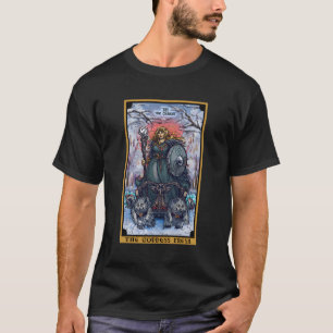 Die Göttin Freyja Die Chariot-Tarot-Karte Norse Pa T-Shirt