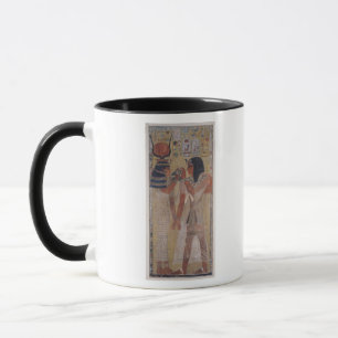 Die Göttin Hathor, der den magischen Kragen setzt Tasse