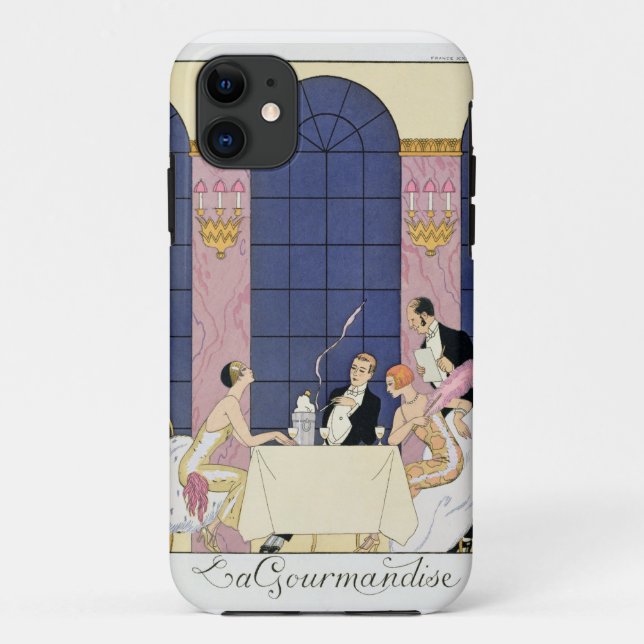 Die Gourmands, 1920-30 (pochoir Druck) Case-Mate iPhone Hülle (Rückseite)