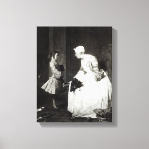 Die Gouvernante, 1739 Leinwanddruck