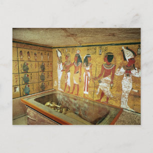 Die Grabkammer im Grab von Tutankhamun Postkarte