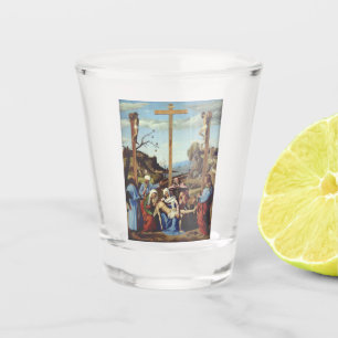 Die Grablegung Jesu Christi Heilige Ikone Kunst Schnapsglas