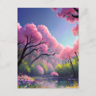 Die Grace des antiken Flusses inmitten der Schönhe Postkarte