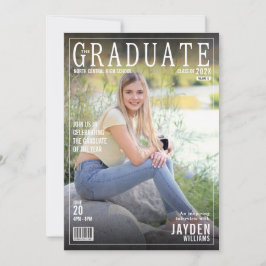 Die Graduate Magazine decken die schicke Einladung