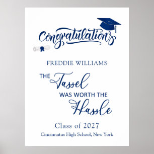 Die Graduiertenpartei Tassel war es wert, die Hass Poster